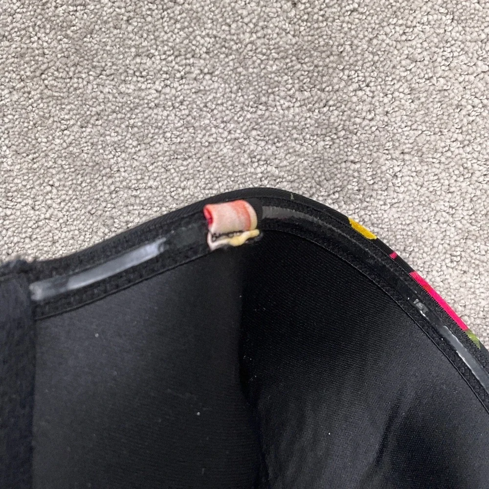 Ted Baker 1pc Swimsuit Women Medium  Black Floral Rose Garden Bustier Botanical - Picture 7 of 10